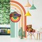Rainbow Wooden Sign (12.2x11.5 inch), You Are A Rainbow Of Possibilities Inspirational Quote Hanger Sign, Colorful Rainbow Decorative Hanging Sign for Nursery Playroom Classroom School Decor
